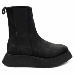 超美品 RIPVANWINKLE バックジップ レザーブーツ ブラック 43 - メルカリ