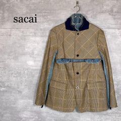 sacai Chalk Stripe x Rip Stop テーラードジャケット - メルカリ
