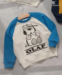PEANUTSコラボ ラグラントレーナー　BREEZE J411755　ブルー