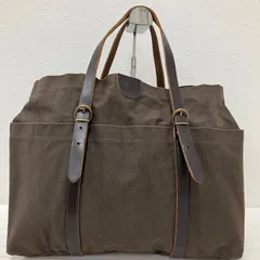 5523　IL BISONTE　イルビゾンテ　ハンドバッグ　トートバッグ　ブラウン　キャンバ　レザー　無地　シンプル　カジュアル　きれいめ　レディース　メンズ　ユニセックス