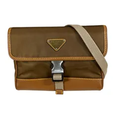 プラダ リナイロン スマートフォンケース ショルダーバッグ リナイロン 2ZH108 ブラウン ユニセックス  PRADA  中古 プラダ