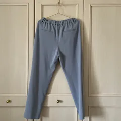 12　elura エルーラ　パンツ　pants　ボトム　bottom　ボトムス　ブルー　Lサイズ 40 11号　お呼ばれ　デート　オフィスカジュアル　食事会　シンプル　上品