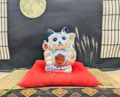 商売繁盛・金運UP】招き猫 貯金箱 縁起物 レトロ 置物 常滑焼風