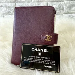 CHANEL　シャネル　ココマーク　手帳カバー　レザー　ノート