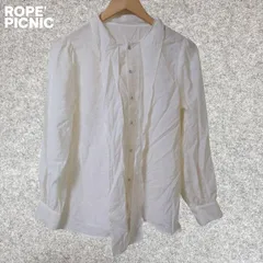 ROPE' PICNIC　アイボリー ボタン付き 長袖シャツ Mサイズ