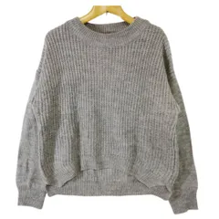 earth music&ecology 長袖 ニット グレー Fサイズ　b088