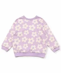 【どっちも正解】DAISUKI 総柄トレーナー　BREEZE J411915　ラベンダー