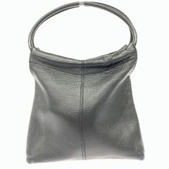 美品 FURLA オールレザー 巾着 ギャザー ワンショルダーバッグ h106 