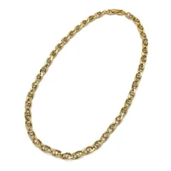 ジバンシィ GIVENCHY ネックレス メタル ゴールド チェーン ラインストーン ヴィンテージ レディース【中古】