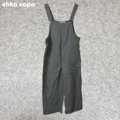 ehka sopo カーキ コットンサロペット Fサイズのサムネイル