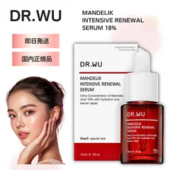 DR.WU ドクターウー MANDELIK INTENSIVE RENEWAL SERUM 18% 15ml マンデリック インテンシブ リニューアル セラム マンデル酸 美容液 毛穴 黒ずみ ピーリング マイルドピーリング たるみ ハリ スキンケア 毛穴ケアのサムネイル