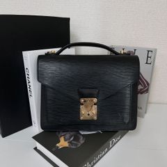 2回使用]SS（かっちりバッグプティ）カーフレザー×紅籐 BLACKエバゴス 