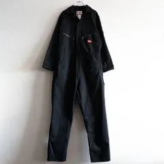 【雰囲気抜群】Dickies【オールインワン】ブラック ディッキーズ つなぎ 25101152