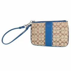 ■美品■コーチ■ポーチ■シグネチャー■ブラウン系■J0320