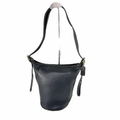 ■オールドコーチ■ショルダーバッグ■バケツ■レザー■ブラック系■J0407