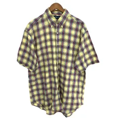 RALPH LAUREN ラルフローレン 半袖ボタンダウンシャツ サイズ:L コットン/チェック/BLAKE    レッド/ブルー/イエロー メンズ / 243001001303