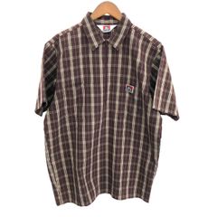 70'〜80'BEN DAVIS 黄チェックシャツ ドーナツボタンXXL希少品 - メルカリ