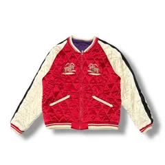 SAPEur Reversible Souvenir Jkt Purple Red スカジャン スーベニアジャケット リバーシブル サプール MIL-S-2391 レッド×パープル XL 1703M03