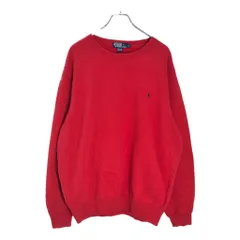Polo by Ralph Lauren ポロ ラルフローレン ワンポイントロゴ スウェット レッド(メンズ L)中古 古着 V6995