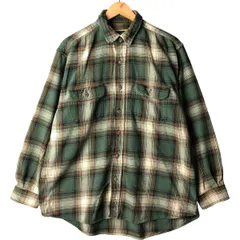 古着 フィールドアンドストリーム FIELD&STREAM オンブレチェック 長袖 フランネルチェックシャツ メンズXL相当/eaa590306