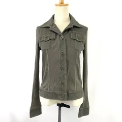 日本製★COMME CA DU MODE【コムサデモード】コットンジャケット【9  レディースM/カーキ】長袖シャツ/Tops◆BJ065-e