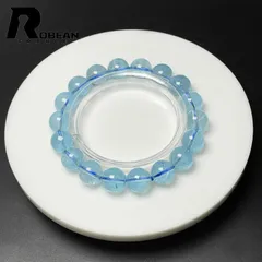 【限定1個】逸品 EU製 ★ROBEAN・ブルートパーズ★ブレスレット パワーストーン 天然石 綺麗 お守り プレゼント2 10.7-11.2mm M1028882