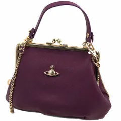 ヴィヴィアンウエストウッド ショルダーバッグ ハンドバッグ レディース がま口 2WAY チェーン Vivienne Westwood GRANNY FRAME PURSE PURPLE 52020003-L001N-J401