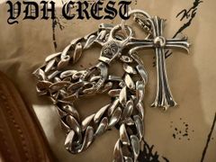 ZKKWCN ウォレットチェーン 重厚クロスチームウォレットチェーン 刻印  