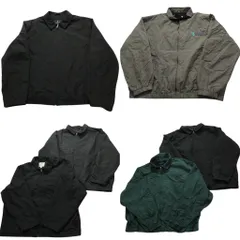 古着卸 まとめ売り スイングトップ ジャケット MIX 6枚セット (メンズ XL /2XL ) LONDON FOG チンストラップ 無地 中古 古着 NC4664