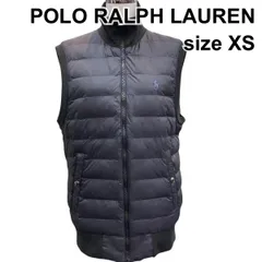 ■ ポロラルフローレン POLO RALPH LAUREN キルティングベスト 黒 XS XS ユニセックス B5Y002