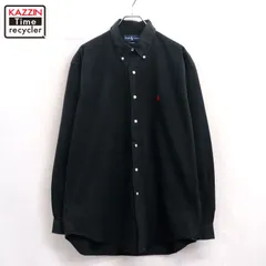 00s RALPH LAUREN 無地 ボタンダウン BLAKE 長袖シャツ メンズ 表記Lサイズ