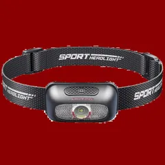 【新着商品】ライト… ヘッド 40g超軽量 小型 停電用 災害 アウトドア 釣り 作業 散歩 キャンプ 登山 最適 夜釣り 60°角度調整可 防水防塵 ヘッドランプ 頭につけ SOS点滅 赤＆白ライト 5種点灯モード ヘッドライト ヘッドライト LED 高輝度