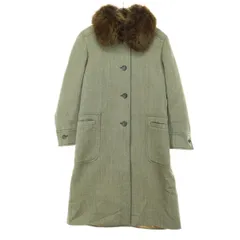 AIGNER アイグナー イタリア製 長袖 ウールコート 38 ブラウン系 レディース 古着