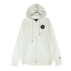 UNDER ARMOUR アンダーアーマー ワッペン 長袖 ジップパーカー SM ホワイト ジャイアンツ 巨人 メンズ 古着