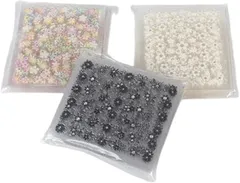 lulubelle ネイルシール 3D花柄 50枚セット プリンセスデザイン (マルチカラー,  6.2x5.2cm)