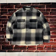 H&M チェック フランネル シャツ ジャケット XL (nj168 シャツ ジャンパー