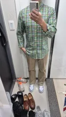 ポロラルフローレン スリムフィット ストレッチ オックスフォード シャツ