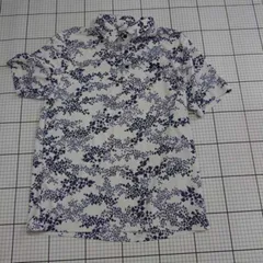 ◇ ⊂ アンダーアーマー ポロシャツ 白系×ネイビー系花柄 Lサイズ メンズ E  【1508250038990】