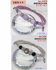 No.3029,208 静電気除去　レディースブレスレット　2点セット