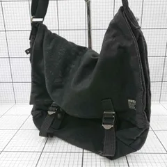 ◇ Θ AVIREX アヴィレックス シンプル カジュアル 大容量 ショルダーバッグ ブラック系 メンズ E  【1508250043406】