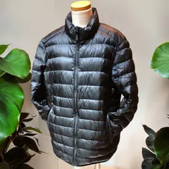 UNIQLO ULTRA LIGHT DOWN Lサイズ ユニクロ ウルトラライトダウン ブラック ダウンジャケット アウター 軽量 コンパクト 収納袋付