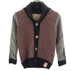 SCOTCH&SODA スコッチアンドソーダ 長袖 カーディガン 8/128 レッド系 キッズ 古着