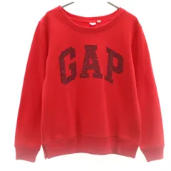 GAP ギャップ 長袖 スウェット トレーナー S レッド 裏起毛 レディース 古着