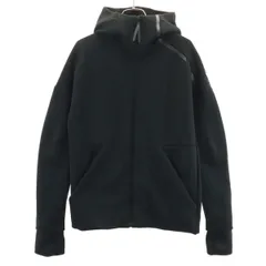 adidas アディダス 長袖 Z.N.E. ジップパーカー ブラック メンズ 古着