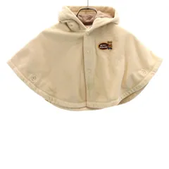 mikihouse ミキハウス フリース ポンチョ F ベージュ キッズ 古着