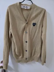 コム・デ・ギャルソン PLAY ベージュ カーディガン S