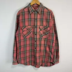 90s Levi's リーバイス 長袖シャツ ネルシャツ チェック レッド Lサイズ メンズ 古着 ストリート アメカジ