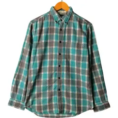 古着 エルエルビーン L.L.Bean SLIGHTLY FITTED 長袖 ボタンダウン フランネルチェックシャツ レディースS相当/eaa592866