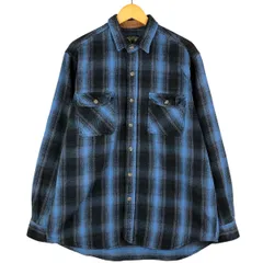 古着 フィールドアンドストリーム FIELD&STREAM オンブレチェック 長袖 フランネルチェックシャツ メンズXL相当/eaa594758