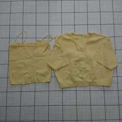 ◇ ⊂ ミスティック 2way サマーニットカーディガン ニットキャミソール サイズフリー イエロー系 レディース E  【1508260044226】